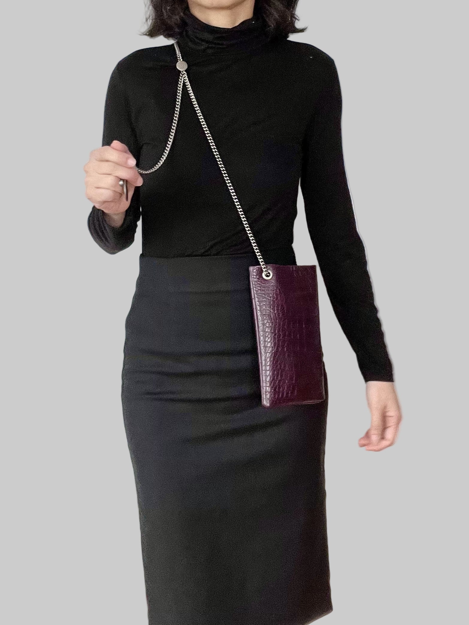 BELLA | The Vintage Phone Pouch [silver hardware]