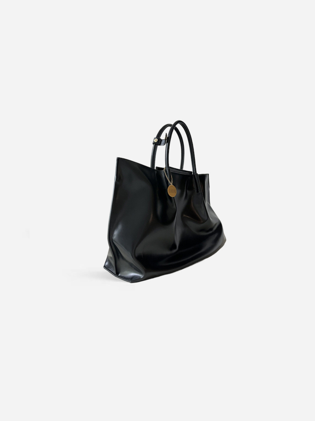 BELLA Basket Tote 32 handwoven leather tote bag with ebony handle - luxury everyday bag by ATHOLHU