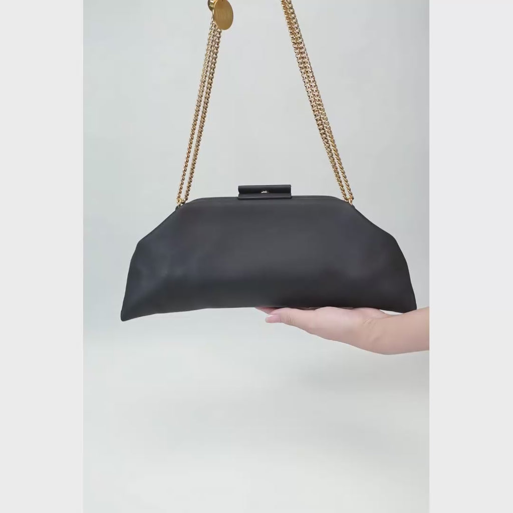 The BELLA Baguette Soft is a luxury leather baguette bag featuring supple top-grain cowhide, adjustable chain strap, and timeless design. Handcrafted with precision stitching and scratch-resistant finish. Perfect everyday bag for modern elegance. Free Asia shipping.