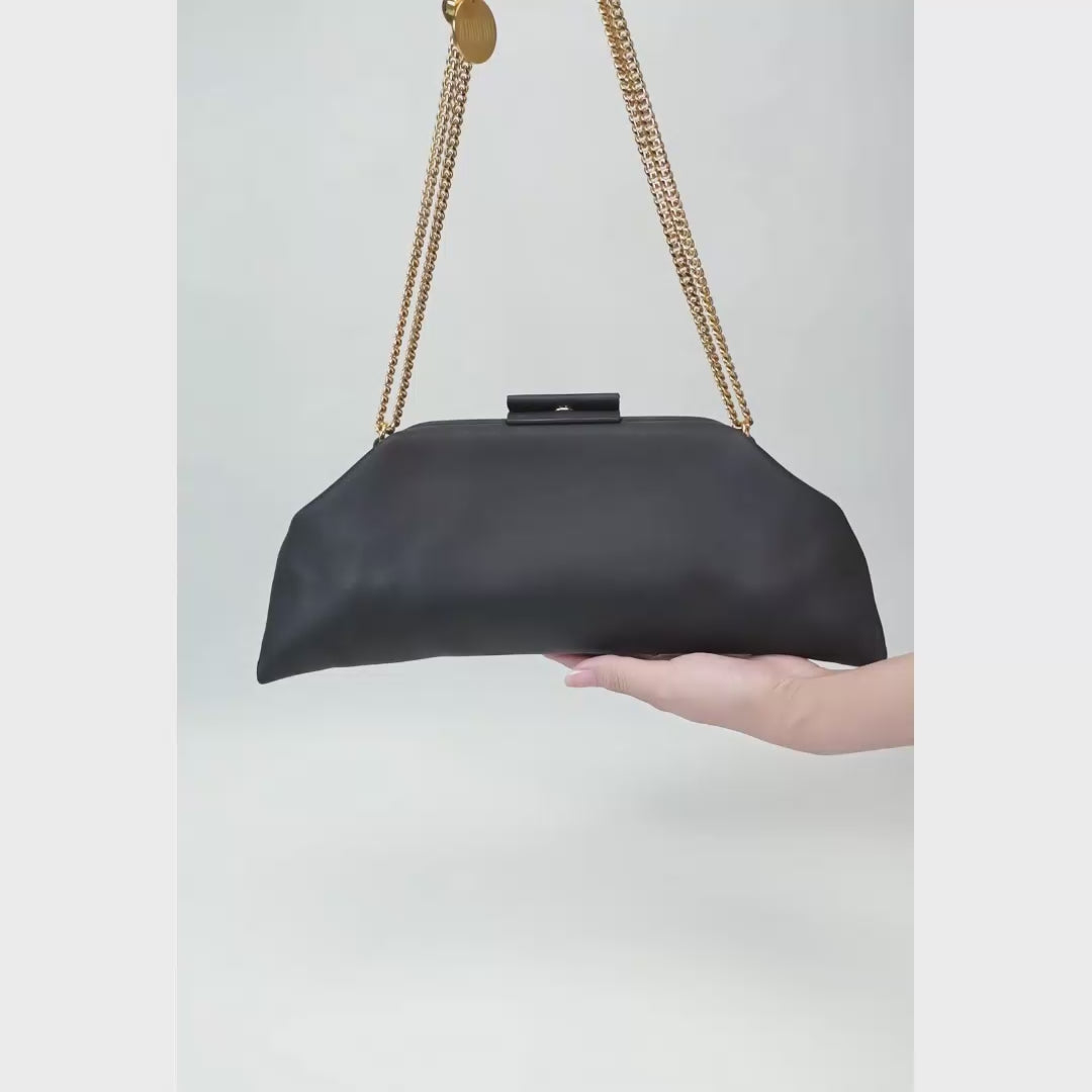 The BELLA Baguette Soft is a luxury leather baguette bag featuring supple top-grain cowhide, adjustable chain strap, and timeless design. Handcrafted with precision stitching and scratch-resistant finish. Perfect everyday bag for modern elegance. Free Asia shipping.